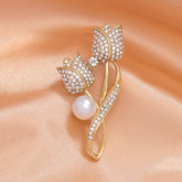 New Fashion Pearl Button Brooch β Elegant Womenβs Accessories