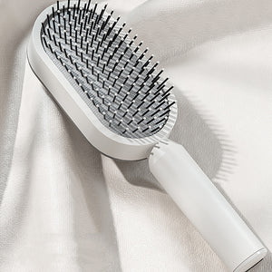 Self-Cleaning Hair Brush – Anti-Static Scalp Massage Comb for Women