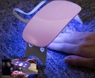 Light Therapy USB Nail Lamp – Portable 6W LED Nail Dryer Machine