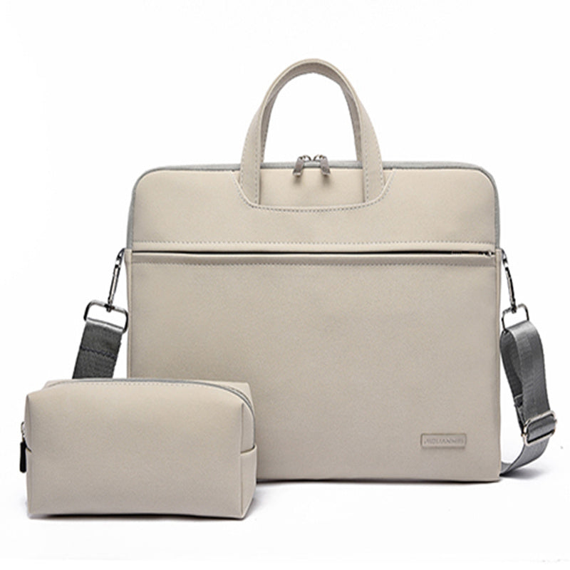 PU Leather Laptop Bag For Women & Men Briefcase With Shoulder Strap