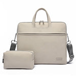 PU Leather Laptop Bag For Women & Men Briefcase With Shoulder Strap