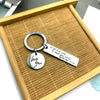 Creative Safe Driving Stainless Steel Lettering Keychain Gift