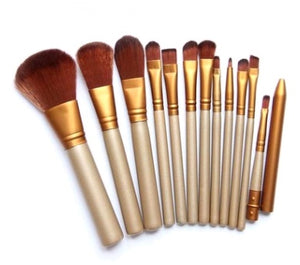 12pcs Makeup Brush Set – Professional Makeup Tools with Iron Box