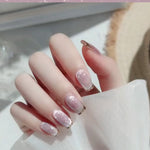 Milk Tea Crystal Stone Cat Eye Nail Polish – Shimmering, Long-Lasting Effect