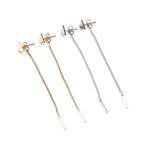 Long Triangle Tassel Earrings – Small Stylish Women’s Jewelry