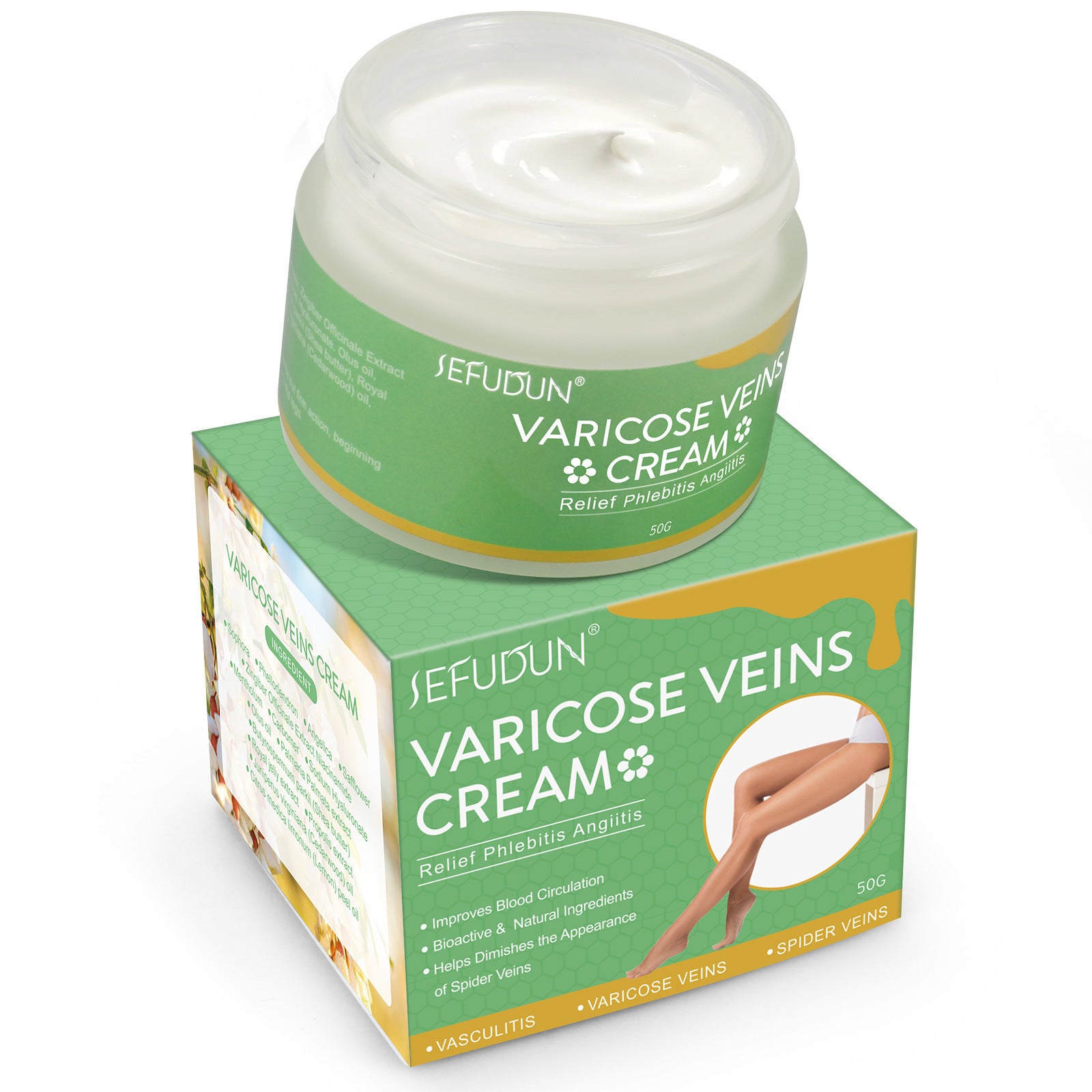 Vein Cream – Red Blood Streaks & Varicose Leg Repair Lotion
