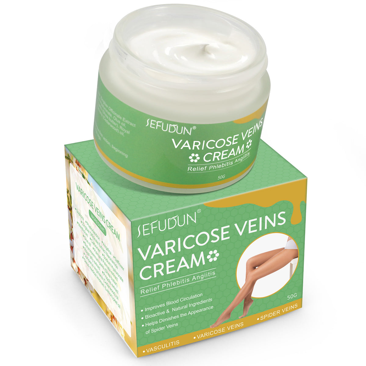 Vein Cream – Red Blood Streaks & Varicose Leg Repair Lotion