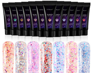 New Glitter Nail Art Crystal Extension Glue – Strong, Clear & Easy to Use