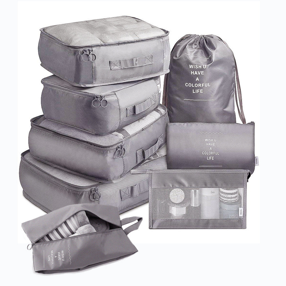 8-Piece Travel Storage Bag Set – Luggage Divider & Packing Organizer