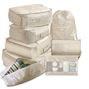 8-Piece Travel Storage Bag Set – Luggage Divider & Packing Organizer