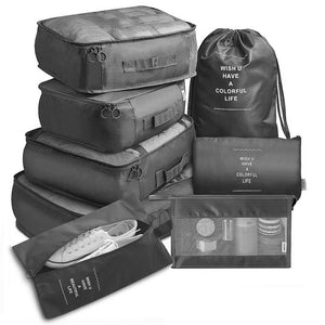 8-Piece Travel Storage Bag Set – Luggage Divider & Packing Organizer