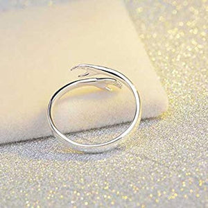 Alloy Hands Hug Ring – Adjustable Simple Jewelry for Women