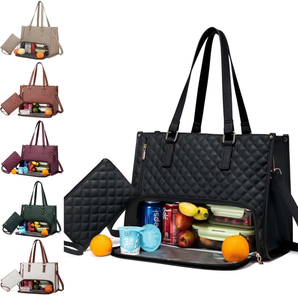 Women’s Thermal Lunch Tote Bag – Large Capacity Leak-Proof Handbag