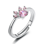Cat Bear Dog Paw Ring – Cute Animal Jewelry for Women