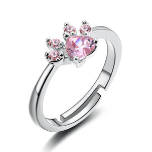 Cat Bear Dog Paw Ring – Cute Animal Jewelry for Women
