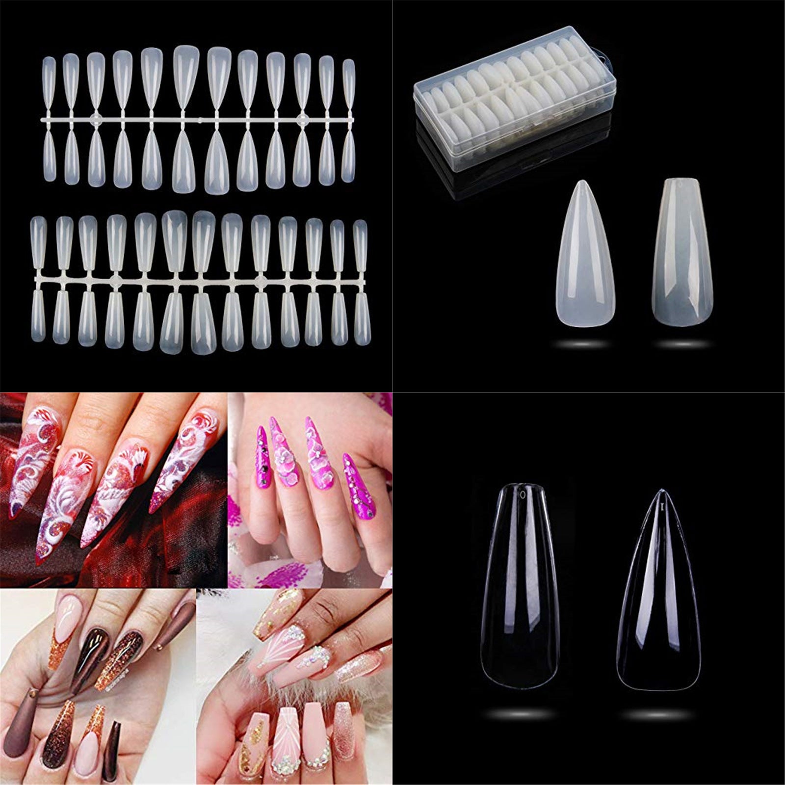 Non-Marking False Nails – Natural Look, Durable & Easy-to-Apply Manicure Set