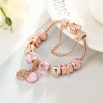 Fashion Love Geometric Bracelet – Rose Gold Jewelry for Women