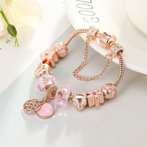 Fashion Love Geometric Bracelet – Rose Gold Jewelry for Women