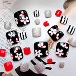 Pro Artificial Acrylic Toe Nails 24pcs Patch