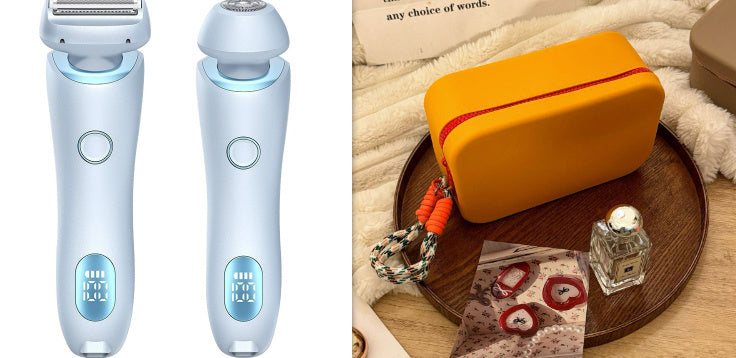 2-in-1 Hair Removal Epilator – USB Rechargeable Trimmer & Body Shaver