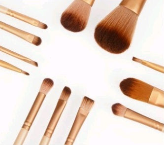 12pcs Makeup Brush Set – Professional Makeup Tools with Iron Box