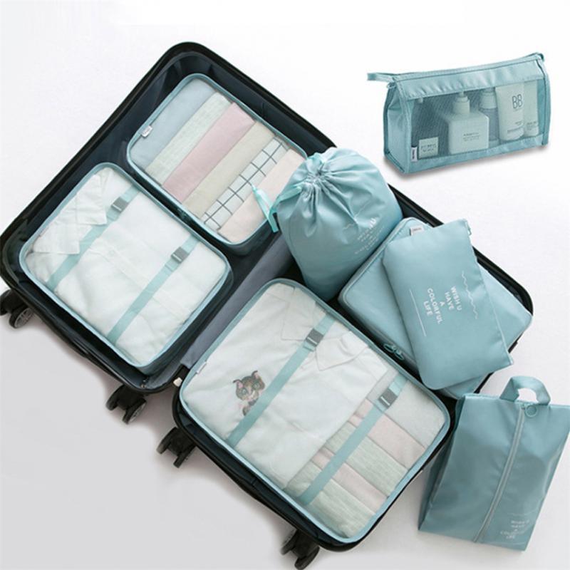 8-Piece Travel Storage Bag Set – Luggage Divider & Packing Organizer