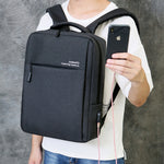 Waterproof Shockproof Laptop Backpack – USB Charging Travel Bag