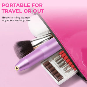 Professional Portable Electric Nail File Kit – Manicure Set with Drill Bits