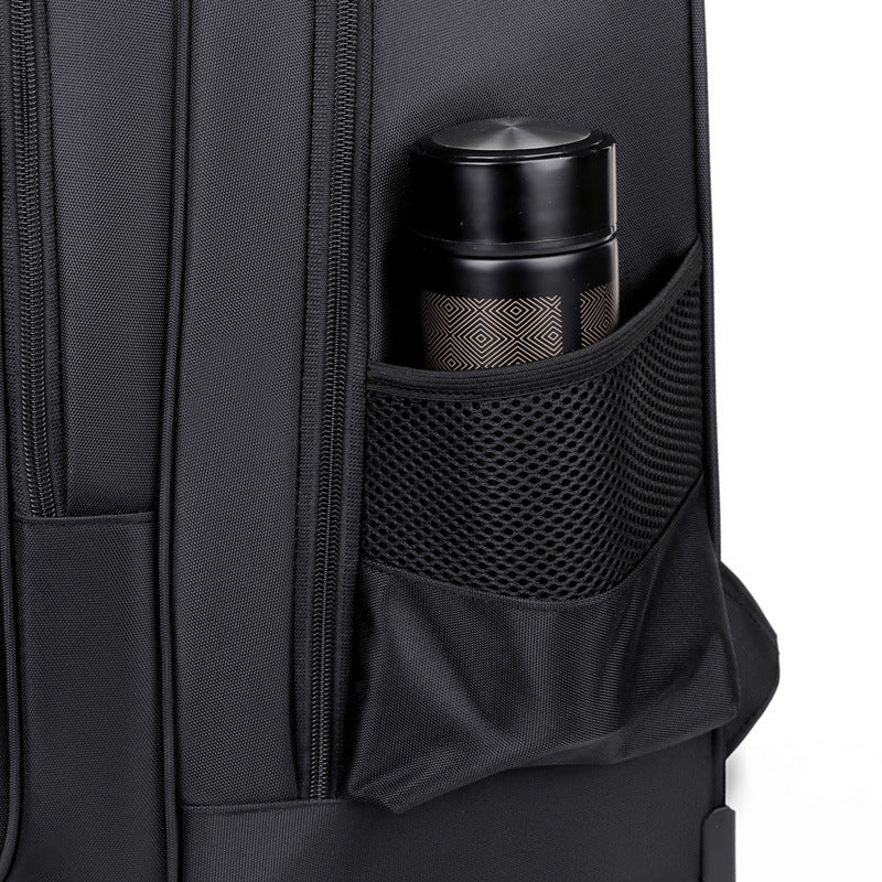 Ultra-Light Trolley Backpack – Large Capacity Single-Wheel Travel Bag