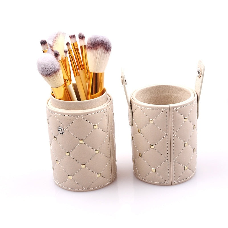 12pcs Makeup Brush Set – Professional Beauty Tools with Bucket