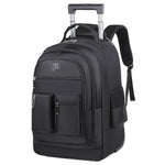 Ultra-Light Trolley Backpack – Large Capacity Single-Wheel Travel Bag