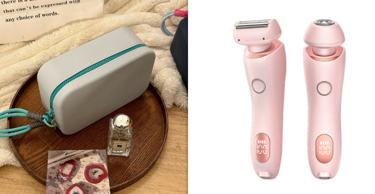 2-in-1 Hair Removal Epilator – USB Rechargeable Trimmer & Body Shaver