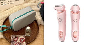 2-in-1 Hair Removal Epilator – USB Rechargeable Trimmer & Body Shaver