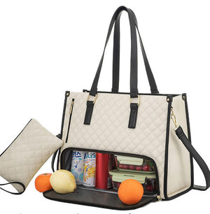 Women’s Thermal Lunch Tote Bag – Large Capacity Leak-Proof Handbag