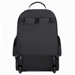 Ultra-Light Trolley Backpack – Large Capacity Single-Wheel Travel Bag