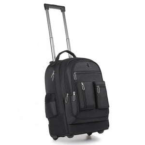 Ultra-Light Trolley Backpack – Large Capacity Single-Wheel Travel Bag