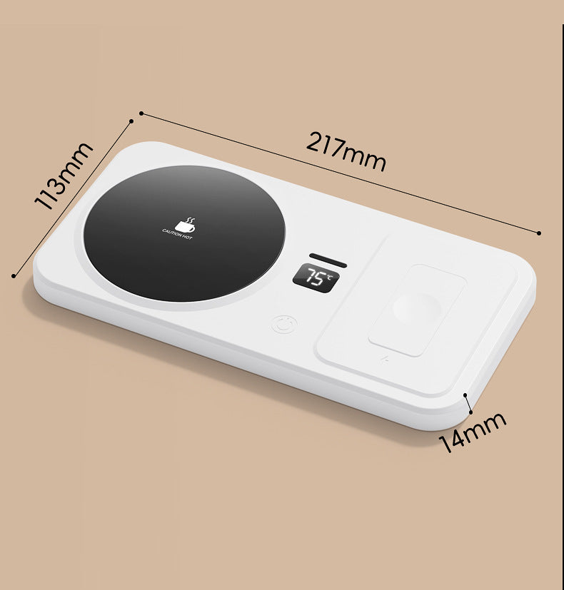 🔥 Multifunctional Smart Thermal Cup Pad – Wireless Charging Base