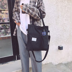 Harajuku Canvas Student Bag – Preppy Shoulder Backpack for Women