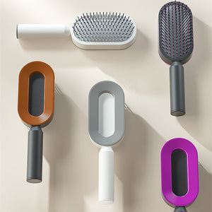 Self-Cleaning Hair Brush – Anti-Static Scalp Massage Comb for Women