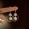 Pearl Circle High-End Niche Earrings – Elegant & Timeless Jewelry
