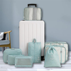 8-Piece Travel Storage Bag Set – Luggage Divider & Packing Organizer