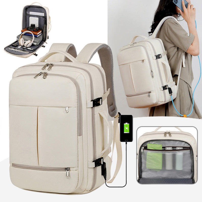 Large Capacity Backpack – Business & Travel Computer Bag for Men & Women