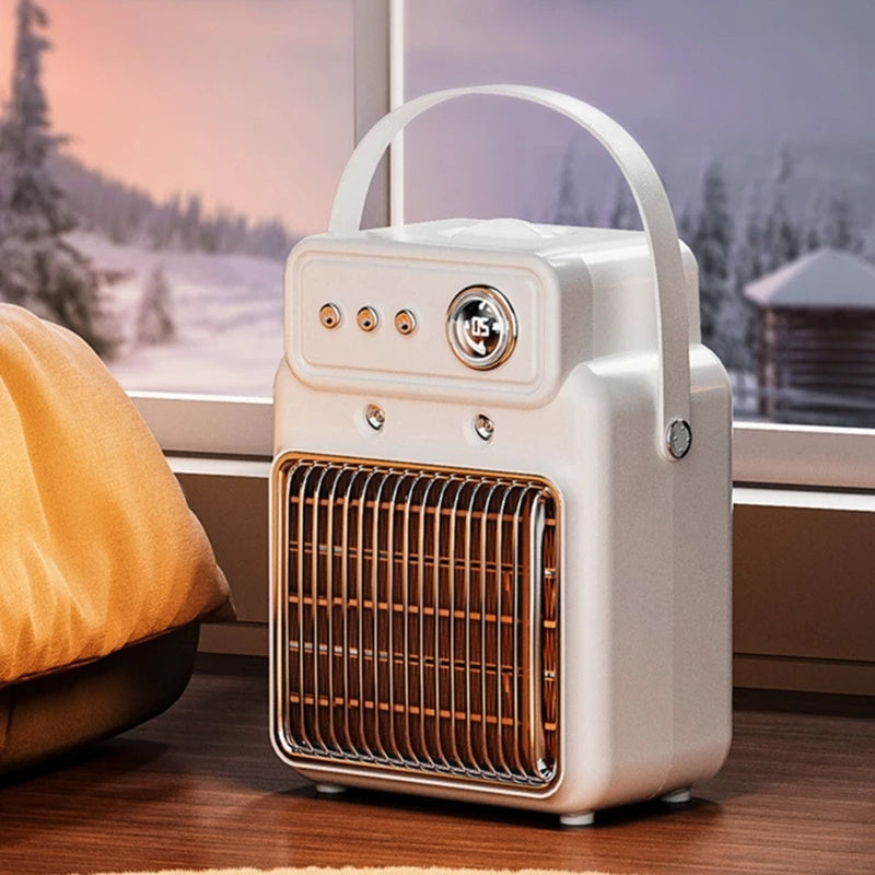 🔥 1200W 2-in-1 Room Heater – Table Heater with Humidifier 🏠