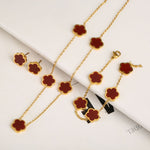 Fresh Green Drop Gum Flower Bracelet – Gold Jewelry for Women