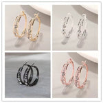 European & American Mosaic Earrings – Air Drill Fashion Jewelry