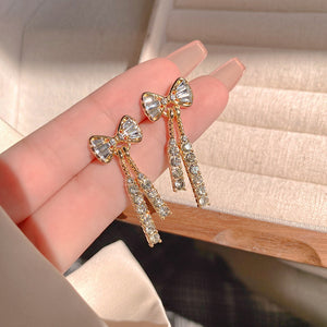 INS Butterfly Rhinestone Earrings – Fashionable Temperament Jewelry