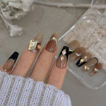 Handmade Exquisite White False Nails – Elegant Removable Wearable Nail Armor
