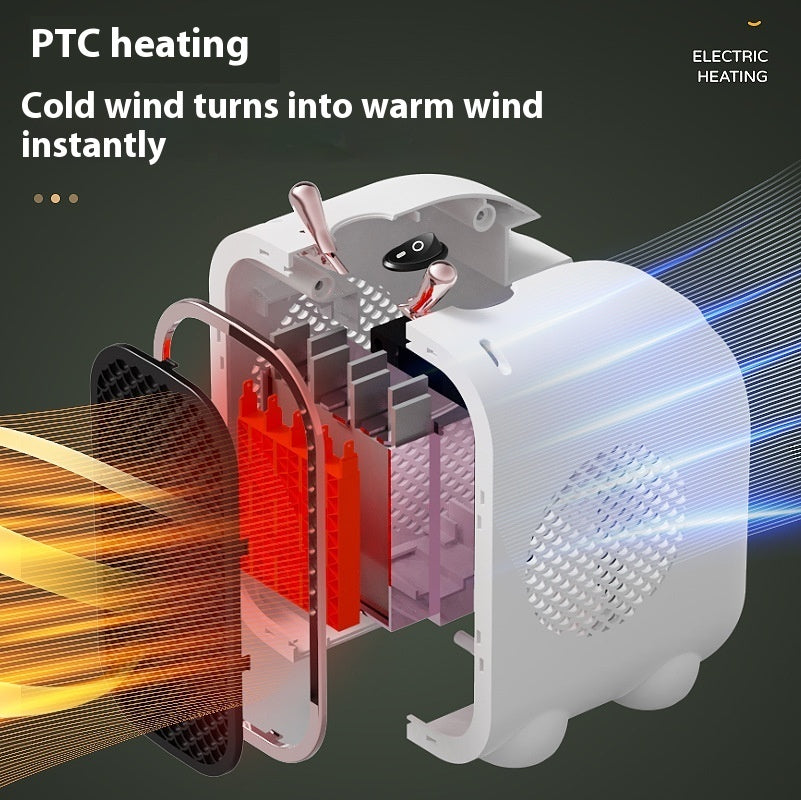 🔥 Mini Fan Heater – Small Household Electric Room Heater 🏠