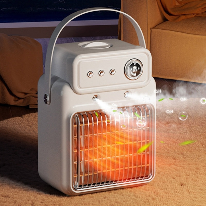 🔥 1200W 2-in-1 Room Heater – Table Heater with Humidifier 🏠