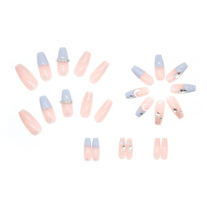 Fake Nails with Stars & Moon Design – Stylish, Durable & Easy to Apply
